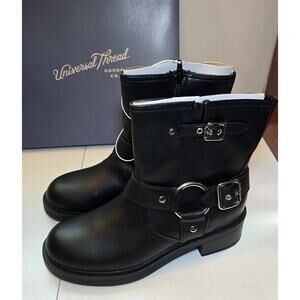 Universal Thread Women's Black Connor Ankle Boots- Size 9